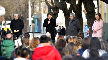 “Acción más que palabras”: Kicillof inauguró obras en una escuela de Trenque Lauquen