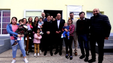 Kicillof recorrió General Alvear y destacó el inicio de la vacunación pediátrica contra el Covid-19