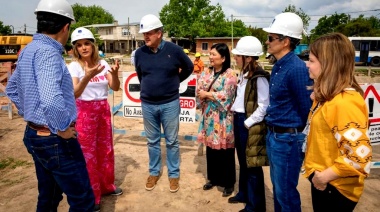 Galmarini y autoridades del BID revisaron obras cloacales en Tigre
