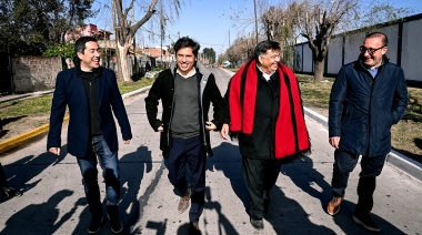 Kicillof fue a José C. Paz para hacer las paces con Ishii y hacer campaña juntos