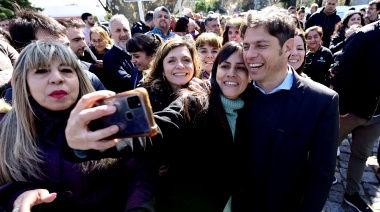 En un nuevo edificio educativo, Kicillof acusó a Javier Milei de “querer destruir todo”