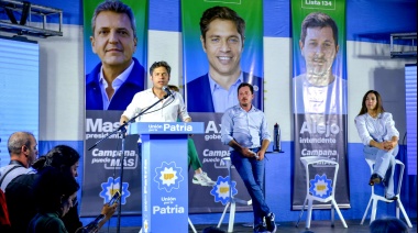 Kicillof habló de una "elección decisiva" y respaldó a su candidato en Campana