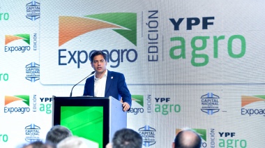 Kicillof va por la defensa del campo y se muestra con gobernadores opositores en la Expoagro