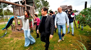 Kicillof inauguró un jardín en Alberti y volvió a reclamar fondos para la Provincia