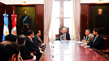 Alak recibió al cónsul de Perú en La Plata para avanzar en una agenda común