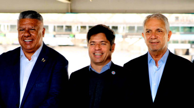 Alak acompañó a Tapia y Kicillof en la presentación del plan de obras en el Estadio Único