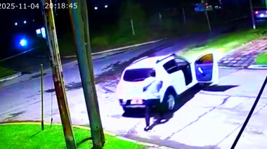 Con balazos y cuando asaltaban a una familia, personal de seguridad privada puso en fuga a varios ladrones