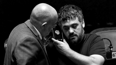 La foto del día: el llamado de Massa a Guerrera y Tignanelli tras la sesión caída en la Legislatura