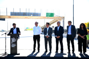 Kicillof y Alak inauguraron la nueva bajada “Papa Francisco” de la autopista La Plata - Buenos Aires