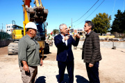 Obras en La Plata: Alak y Katopodis supervisaron los avances del puente del Arroyo El Gato
