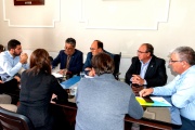 Cumbre de intendentes: Etcheverry, Sciani, Egüen, Capra y Salomón acordaron una agenda conjunta