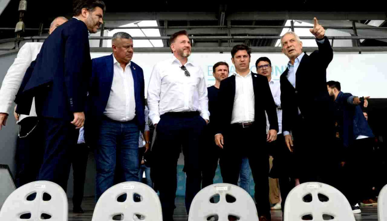 Alak se reunió con Kicillof y el Chiqui Tapia para convertir al Estadio Único en la casa de la Selección