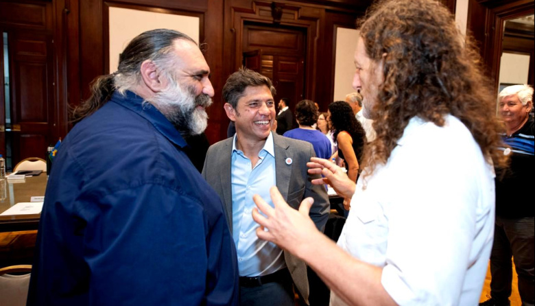Kicillof refuerza el apoyo sindical en su resistencia contra Milei: la foto con las CTA