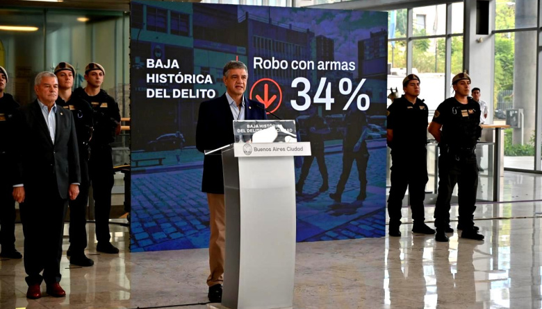 Jorge Macri presentó el Mapa del Delito y festejó la baja de criminalidad en CABA