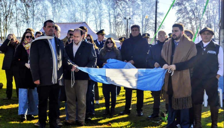 Egüen encabezó los 129 años de Norberto de la Riestra y anunció un histórico plan de obras