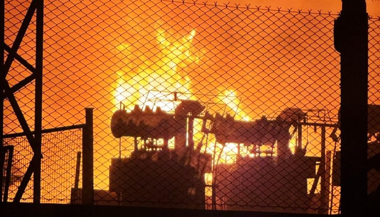 Apagón masivo en La Plata: el impactante incendio en la subestación de Edelap en Tolosa