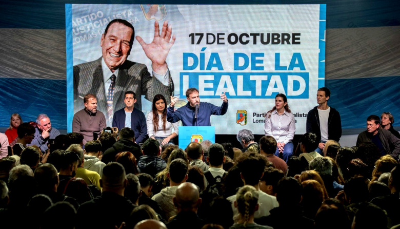 Otermín en el Día de la Lealtad: “Lo que hicieron con Perón ahora lo están haciendo con Cristina”