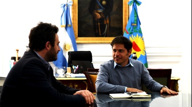Kicillof recibió al intendente de 25 de Mayo para repasar los avances en el municipio