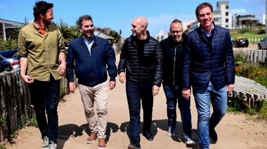 Calma en la interna Bonaerense: Larreta, Santilli y Ritondo juntos en Pinamar