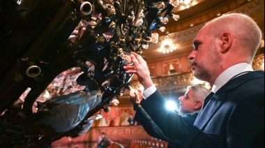 Larreta recibió a alcaldes internacionales en el Teatro Colón con una actividad particular