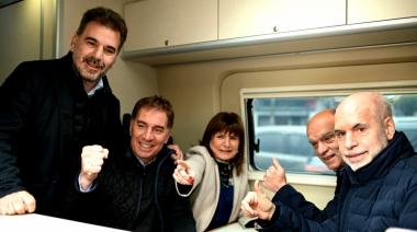 Larreta se subió a la “patoneta” y se sumó a los recorridos de campaña con Bullrich