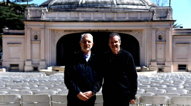 La Plata: Alak y Bauer recorrieron el Teatro del Lago y anunciaron la adjudicación de la obra