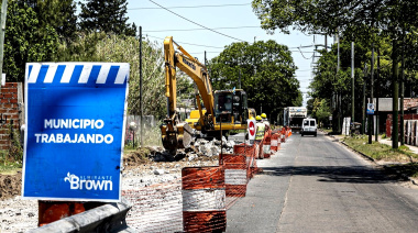 Cascallares compartió los avances de la Ruta 4 en Brown y destacó el trabajo con Provincia
