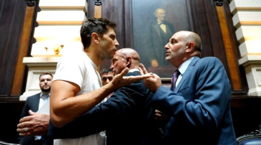 Tensión en Diputados: Santiago Passaglia quiso recuperar su banca y casi lo saca seguridad