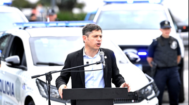 Kicillof entregó patrulleros en La Plata, habló de la gestión de Vidal y envió un mensaje  Milei