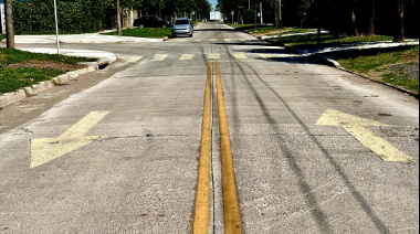El municipio de Brown finalizó la pavimentación de una importante avenida en Glew