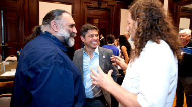 Kicillof refuerza el apoyo sindical en su resistencia contra Milei: la foto con las CTA