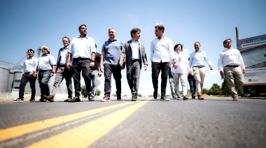 Kicillof visitó distrito amigo e inauguró tramo de la Ruta 31 y una Planta de Residuos Sólidos Urbanos