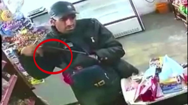 Armado para la guerra asaltó un supermercado en Tres de Febrero