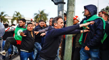Katopodis quedó atrapado en una pelea entre la Policía de la Ciudad y gremialistas