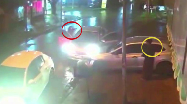 Se tiraron de cabeza para que no les roben el auto en Laferrere