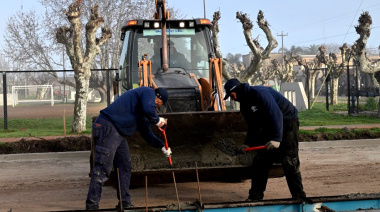 Con recursos propios, 25 de Mayo avanza con las obras de ensanchamiento de la Avenida 1