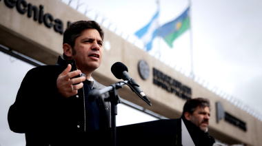 Kicillof mostró Estado presente en una obra paralizada por Nación y volvió a diferenciarse de Milei