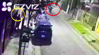Para escapar de motochorros trepó y saltó las rejas de una casa en Tres de Febrero