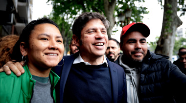 Kicillof mostró músculo político y participó de la 5° Marcha Federal Universitaria