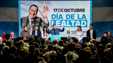 Otermín en el Día de la Lealtad: “Lo que hicieron con Perón ahora lo están haciendo con Cristina”