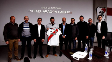 Egüen firmó un convenio con River Plate para fortalecer los clubes de barrio en 25 de Mayo