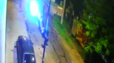 Con la modalidad "ardilla", un ágil ratero robó luminarias en San Isidro