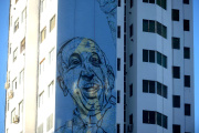 Avanza en La Plata el mural más grande del mundo dedicado al “Papa de la paz”