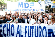 Kicillof movilizó al Movimiento Derecho al Futuro a la marcha de la CGT contra la Reforma Laboral