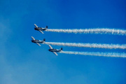 Hacer patria desde el cielo: la Fuerza Aérea deslumbró a 25 de Mayo en un histórico encuentro