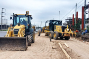 Junto al gobierno bonaerense, Almirante Brown avanza con la construcción de nuevas colectoras sobre la Ruta 4