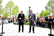 Recuperación de espacio público: Alak inauguró la renovada Plaza España
