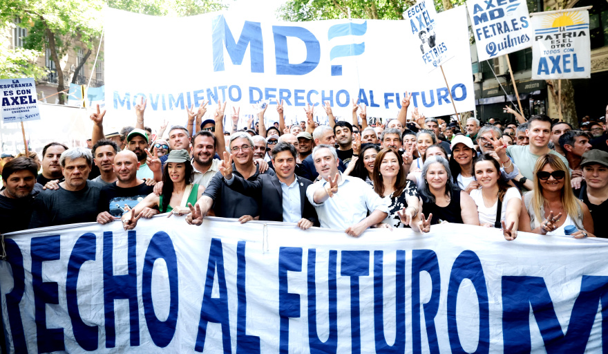 Kicillof movilizó al Movimiento Derecho al Futuro a la marcha de la CGT contra la Reforma Laboral