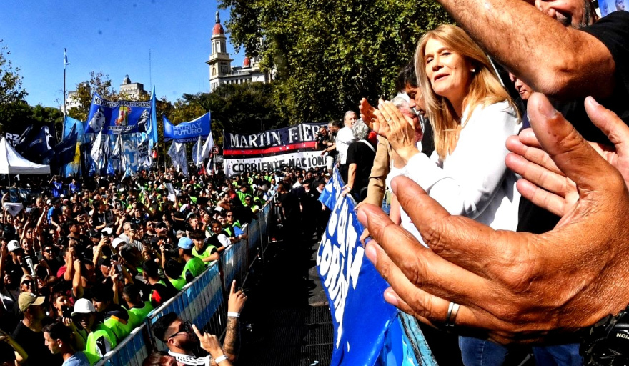 Magario participó de la marcha del 24M y comparó el modelo de MIlei con el de la Dictadura